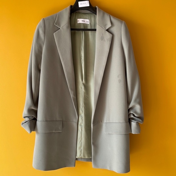 MANGO crepe flowy suit jacket (available as set) - Picture 8 of 8